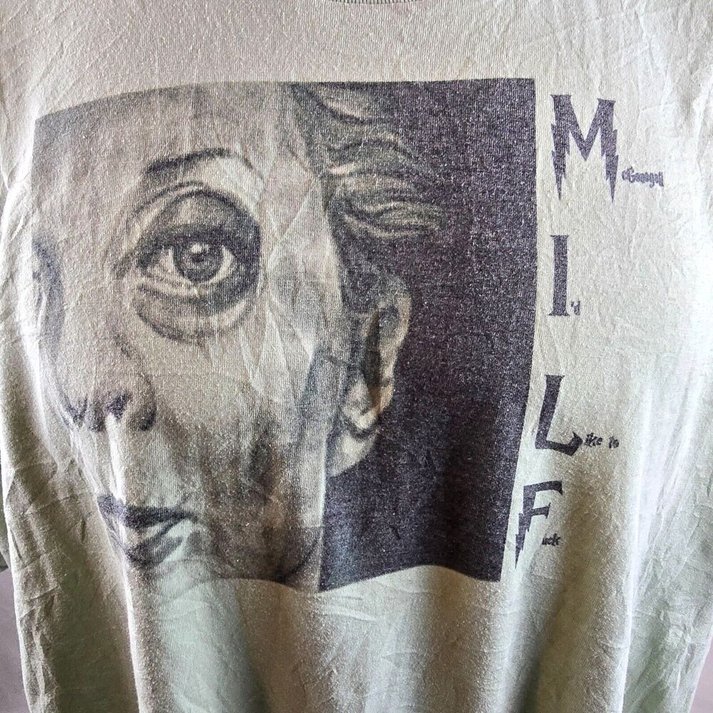 Minerva McGonagall T Shirt Mens 2XL Green Graphic Tee Harry Potter MILF George